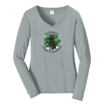 Ladies Long Sleeve Printed Winter Tee Thumbnail